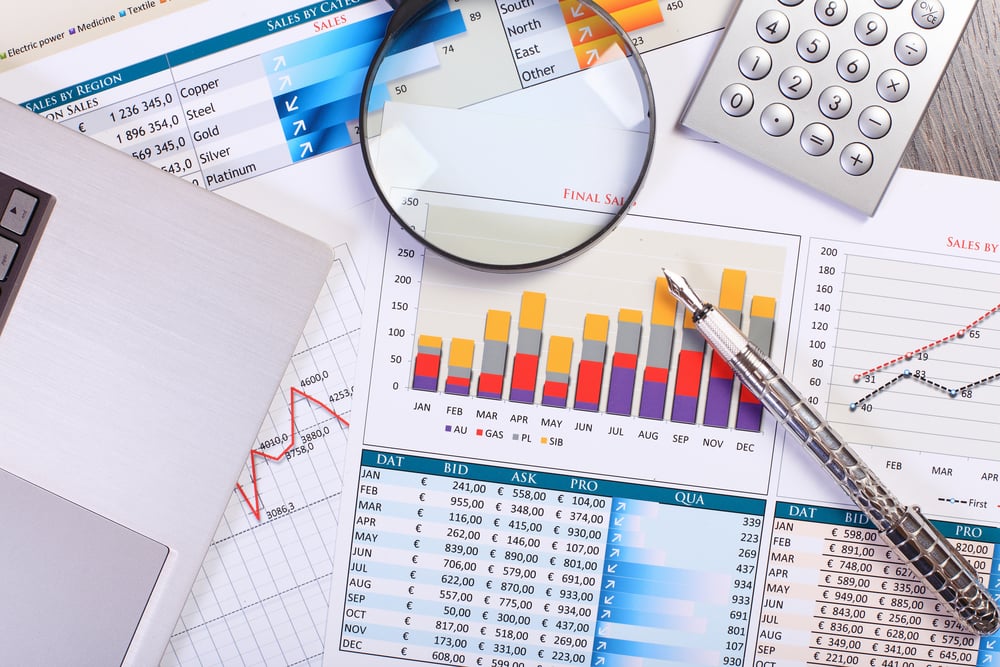 Image of a businessman workplace with papers Image of a businessman workplace with papers